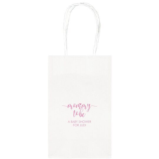 Mommy to Be Medium Twisted Handled Bags
